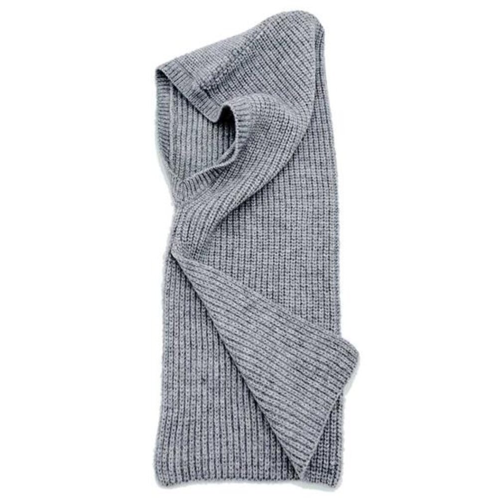 Gray Solid Color Snood Hat - image 2